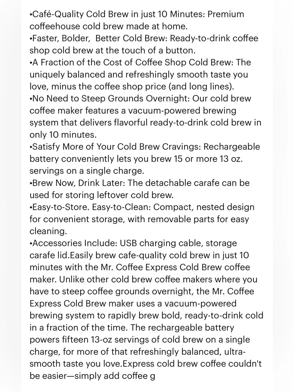 NIB Mr. Coffee Iced Coffee Maker OAT MILK Sealed